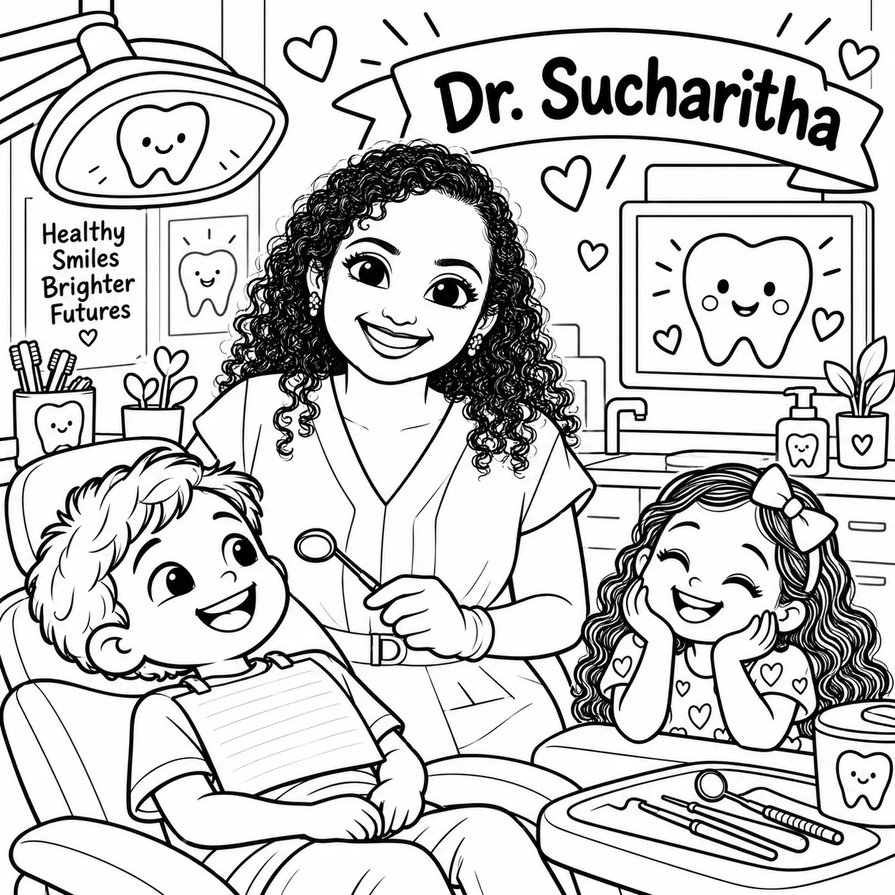 Coloring page of Dr. Sucharitha Naga Tadepalli