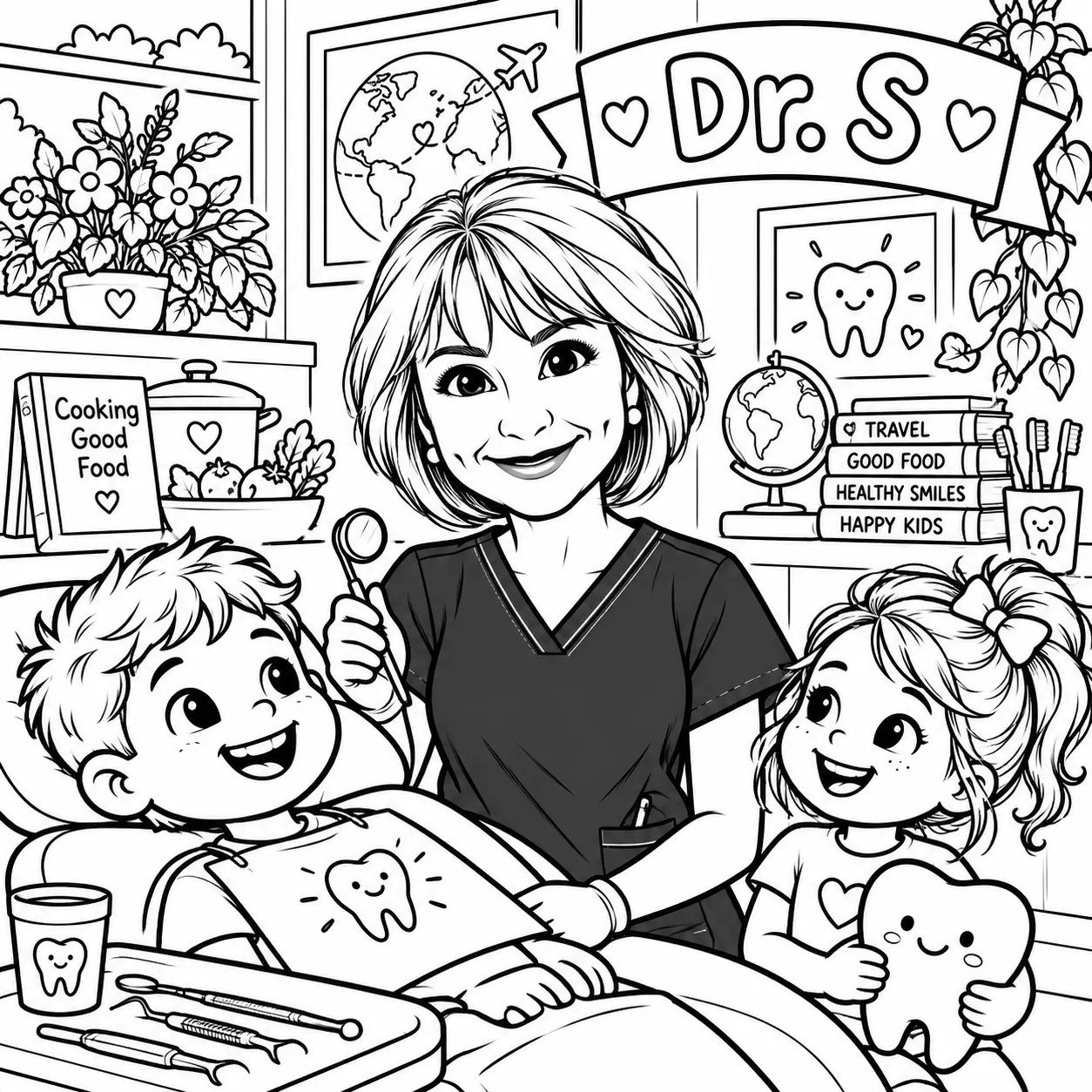 Coloring page of Dr. Sladjana Skrba